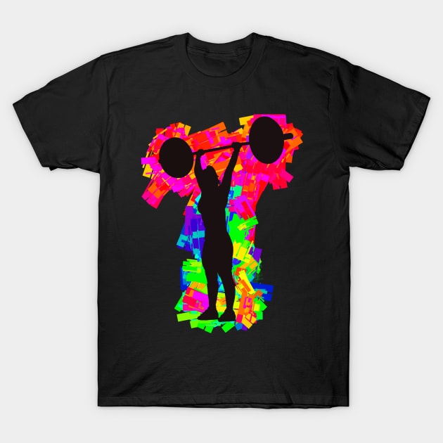 Female Body Builder Weight Lifter T-Shirt by missdebi27